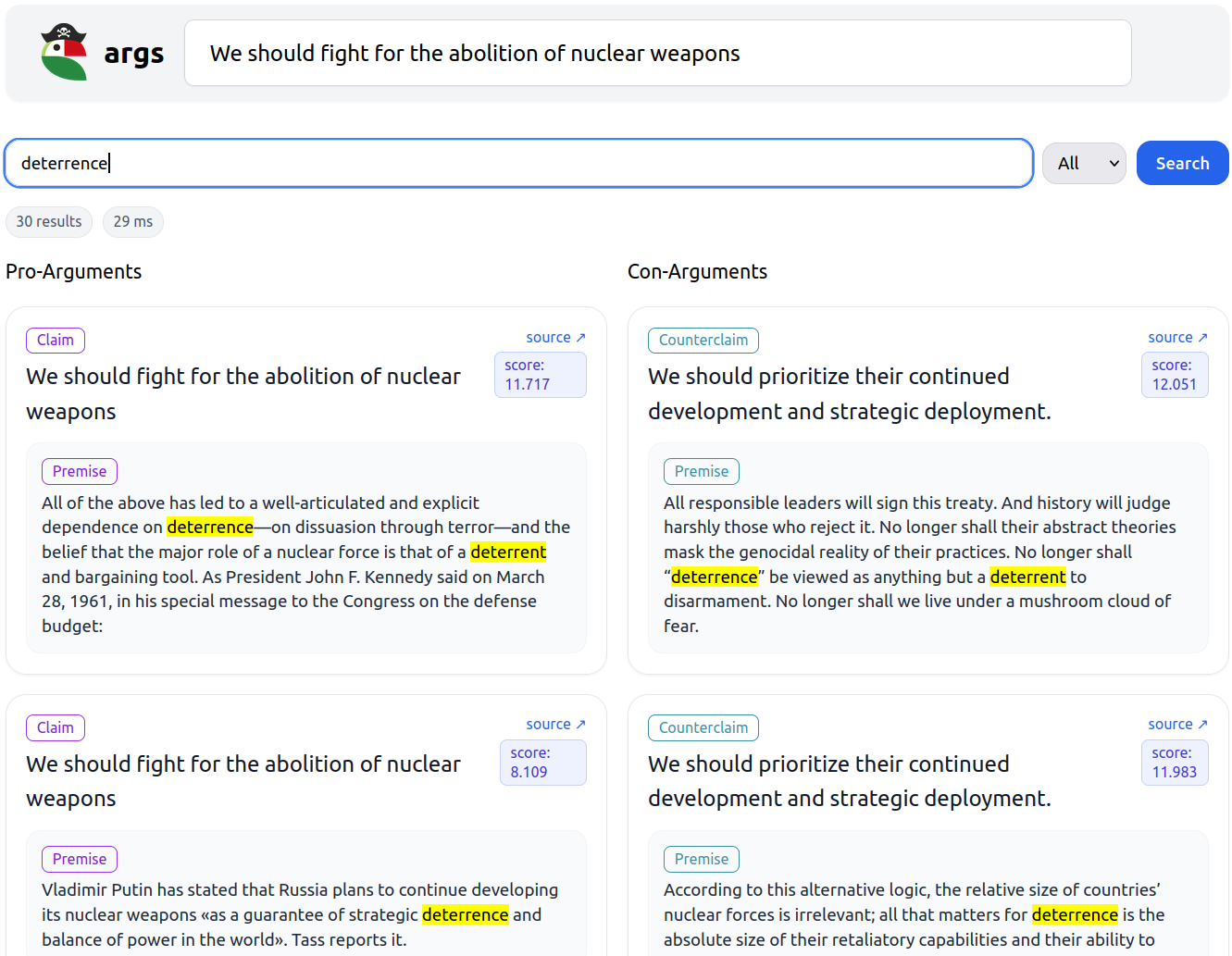 Argument Search Engine